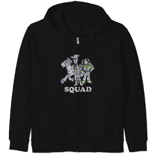 Disneyss Pixars Toy Story The Toy Squad Distressed Group Zip Hoodies