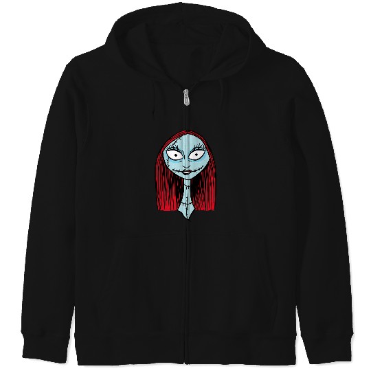 Disney The Nightmare Before Christmas Sally Big Face Zip Hoodies