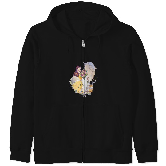 Disney 100 Platinum Princess Collection Belle D1 Zip Hoodies