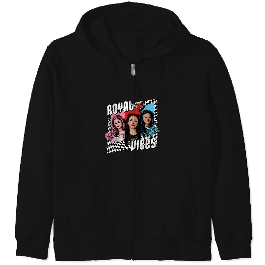 Disney Descendants 4 The Rise of Red Trio Royal Vibes Zip Hoodies