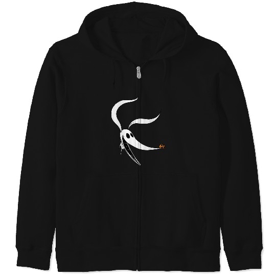 Disneyss The Nightmare Before Christmas Zero Dog Big Faces Zip Hoodies