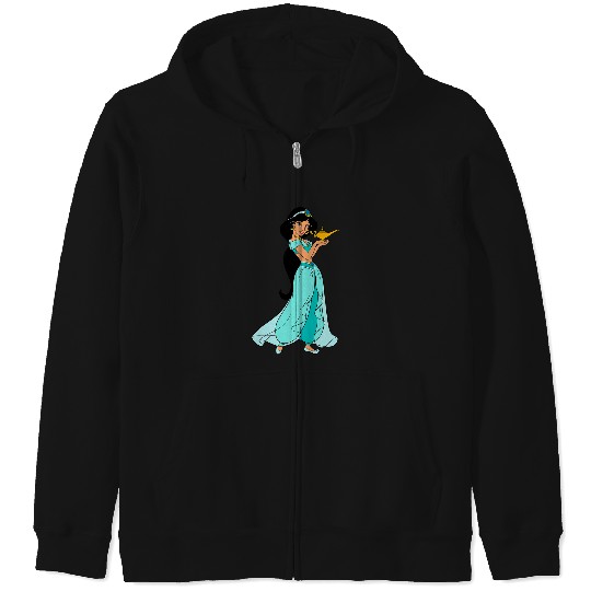 Disney Aladdin Princess Jasmine and Magic Lamp 90s Zip Hoodies