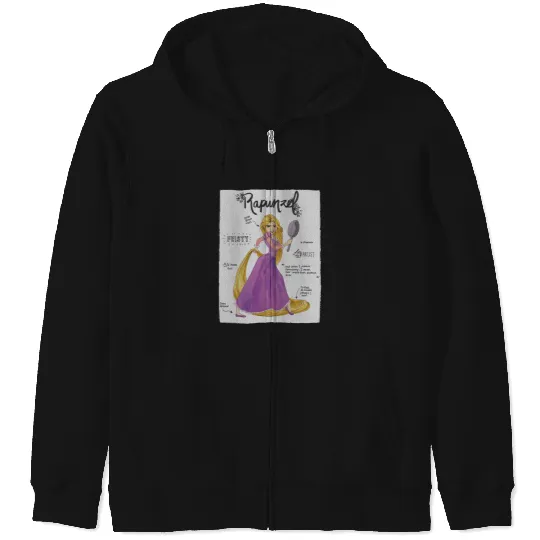 Disney Tangled Rapunzel Fashion Callouts Zip Hoodies