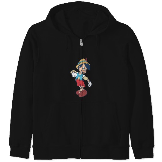 Disney Pinocchio Vintage Portrait Zip Hoodies