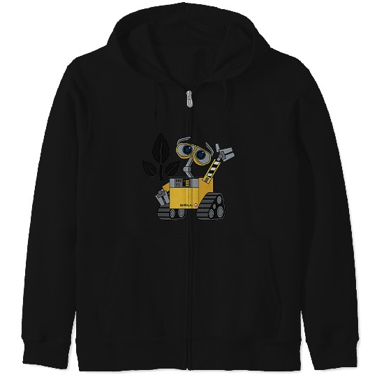 Disney Pixar Wall-e Left Chest Pocket Portrait Zip Hoodies