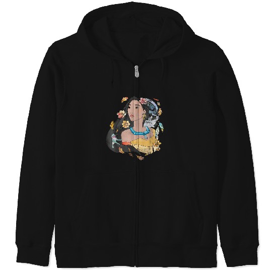 Disneys Pocahontas Dreamcatcher Watercolor Zip Hoodies