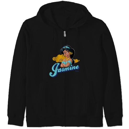 Disneys Princess Jasmine Aladdin Character Zip Hoodies