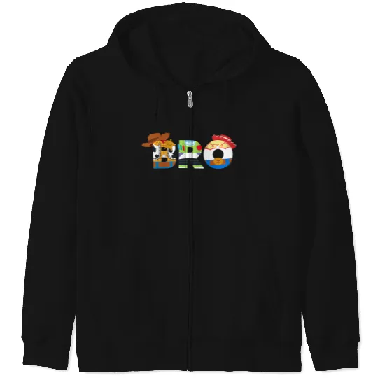 Disneyss And Pixarss Toy Story Bro Brother Family Birthday Zip Hoodies