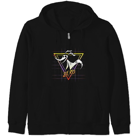 Disneyss Nightmare Before Christmas Zero Retro 90s Zip Hoodies
