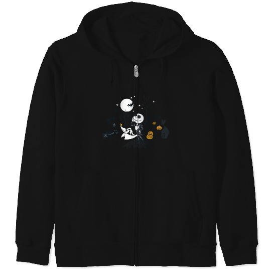 Disneyss The Nightmare Before Christmas Halloween Town Entry Zip Hoodies