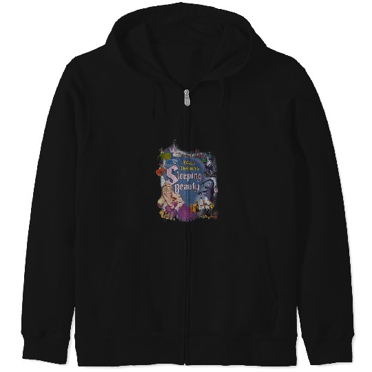 Disneys Sleeping Beauty Classic Icons Movie Poster Zip Hoodies