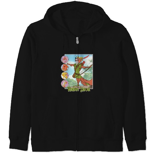 Disney Robin Hood Classic Disney Film Retro Zip Hoodies