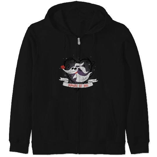 Disneyss The Nightmare Before Christmas Zero Beware Of Dog Zip Hoodies