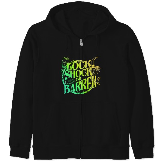 Disneyss The Nightmare Before Christmas Lock Shock Barrel V2 Zip Hoodies