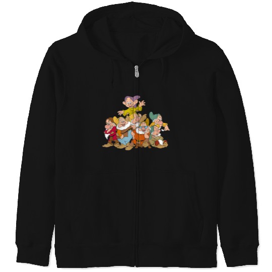 Disneys Snow White The Seven Dwarfs Group Fun Zip Hoodies