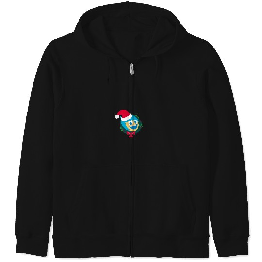 Disneyss And Pixarss Inside Out 2 Santa Joy Christmas Holiday Zip Hoodies