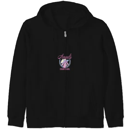 Disneyss Lilo Stitch Angel Charm School Demure College Zip Hoodies