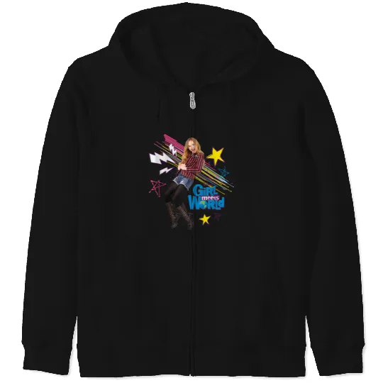 Disneyss Channel Girl Meets World Maya Hart Character Art Zip Hoodies