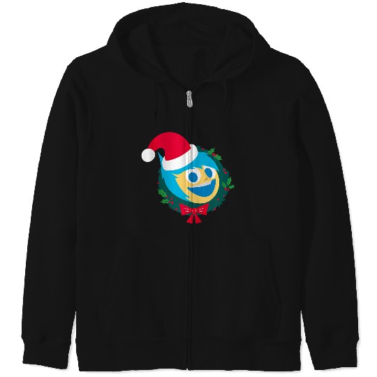 Disneyss And Pixarss Inside Out 2 Santa Joy Christmas Holiday Zip Hoodies