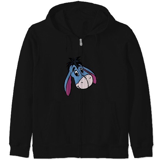 Disneyss Winnie The Pooh Eeyore Happy Big Faces Costume Zip Hoodies