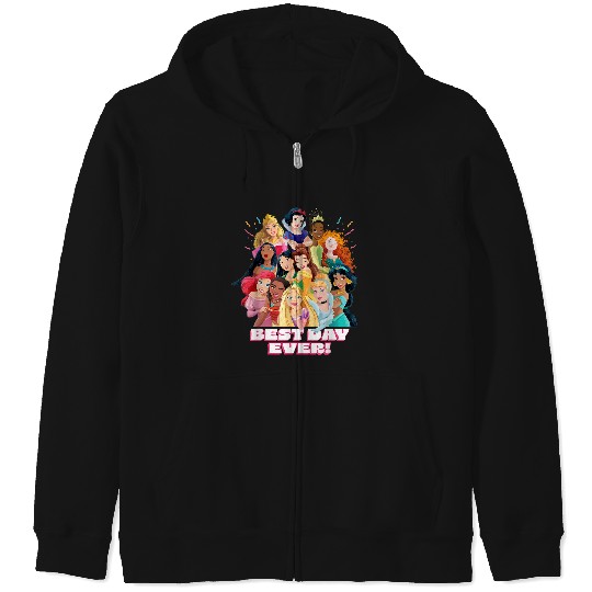 Disneyss Princess Best Day Ever Friend Family Trip Matching Zip Hoodies