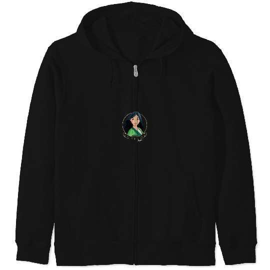 Disneyss Princess Royalty Group Matching Mulan 2 sided Zip Hoodies