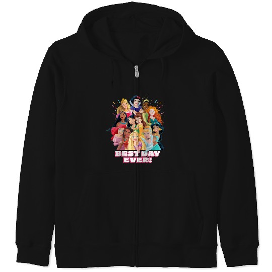 Disneyss Princess Best Day Ever Friend Family Trip Matching Zip Hoodies