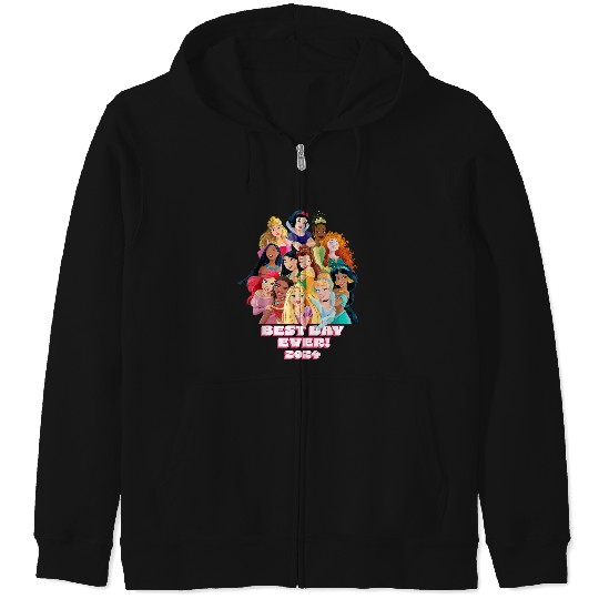 Disneyss Princess Friend Family Matching Best Day Ever 2024 Zip Hoodies