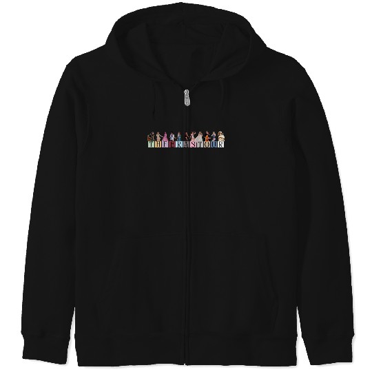 Discover Taylorss Swift Eras Tour Every Era Horizontal Lineup Zip Hoodies