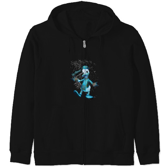 Disneyss Kingdom Hearts Danald Duck Tron Crossover Portrait Zip Hoodies