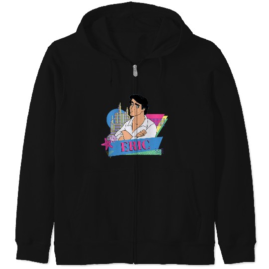 Disneyss The Little Mermaid Retro Couples Matching Prince Eric Zip Hoodies