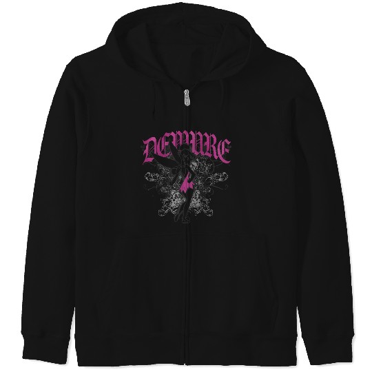 Disneyss Tinker Bell Sassy And Very Demure Big Chest Logo Zip Hoodies