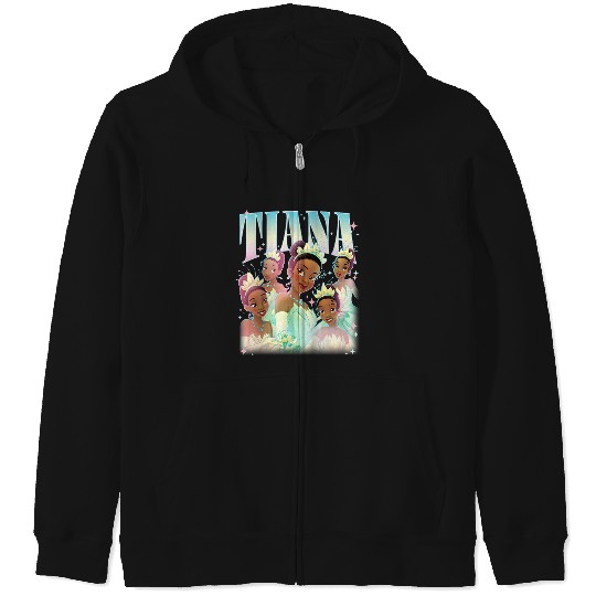 Disneyss The Princess And The Frog Beautiful Tiana Portraits Zip Hoodies