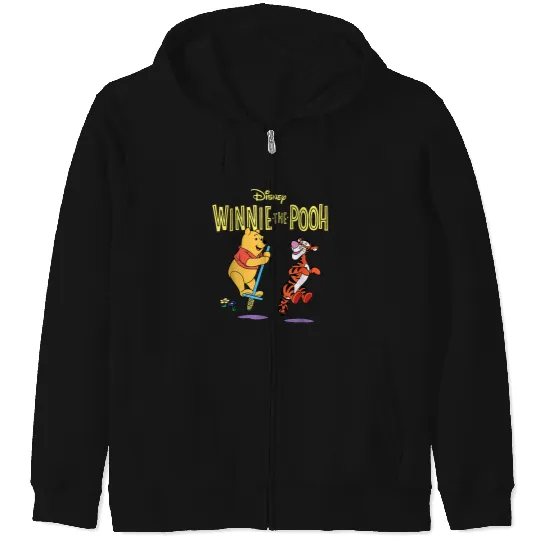 Disneyss Winnie The Pooh And Tigger Bouncing Friends Zip Hoodies