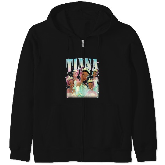 Disneyss The Princess And The Frog Beautiful Tiana Portraits Zip Hoodies