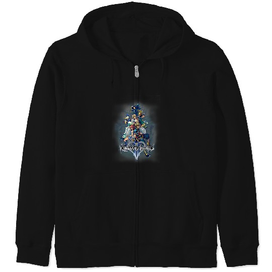 Disneyss Kingdom Hearts Ii Classic Epic Group shots Poster Zip Hoodies