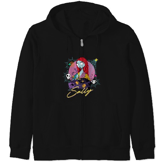 Disneyss The Nightmare Before Christmas Couples Matching Sally Zip Hoodies