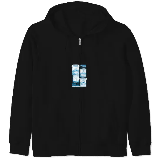 Disneyss Winnie The Pooh And Piglet Friend Time Comic Art Zip Hoodies