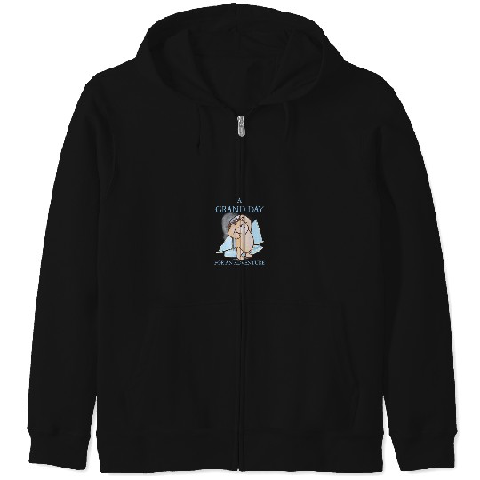 Disneyss Winnie The Pooh A Grand Day For An Adventure Logo Zip Hoodies