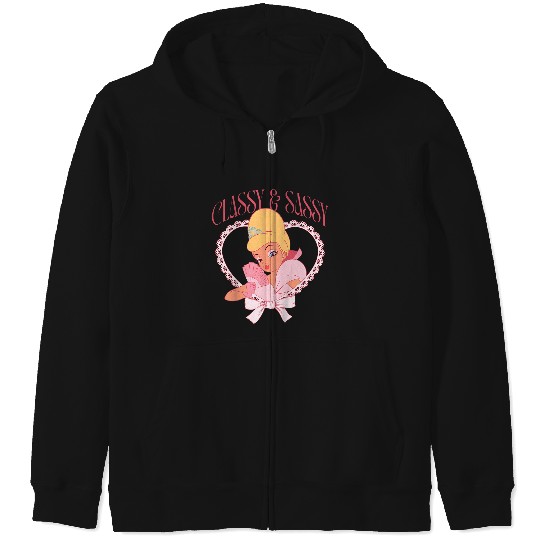 Disneyss The Princess And The Frog Charlotte Classy Sassy Zip Hoodies