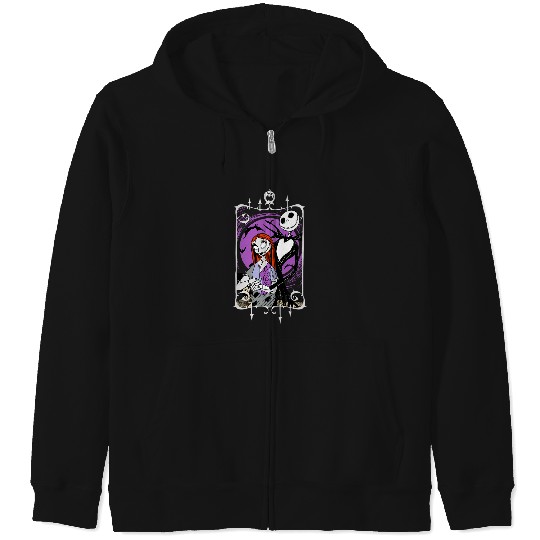 Disney Nightmare Before Christmas Jack and Sally Zip Hoodies