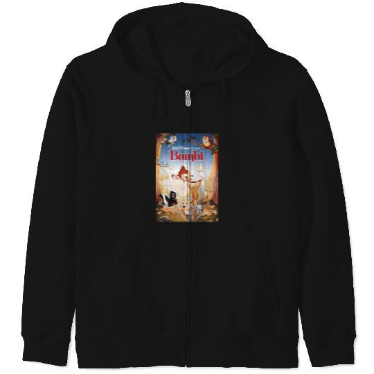 Disney Bambi Friendships Poster Zip Hoodies