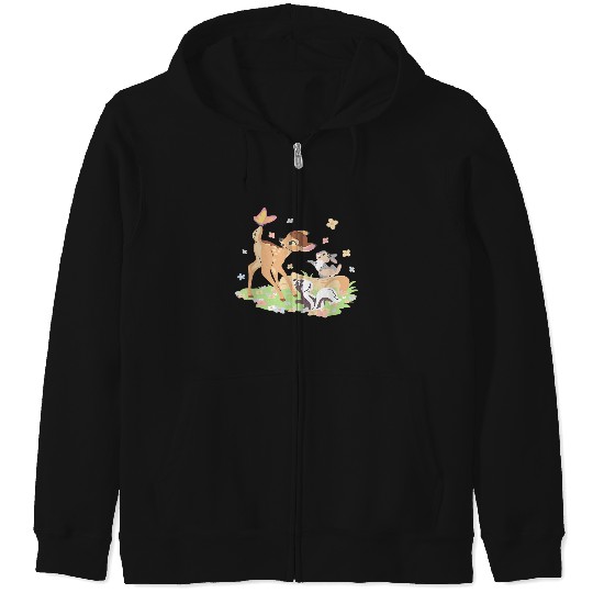 Disney Bambi Thumper & Flower Pastel Spring East Zip Hoodies