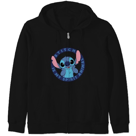 Disney Lilo & Stitch Stitch Is My Spirit Animal Circle Zip Hoodies