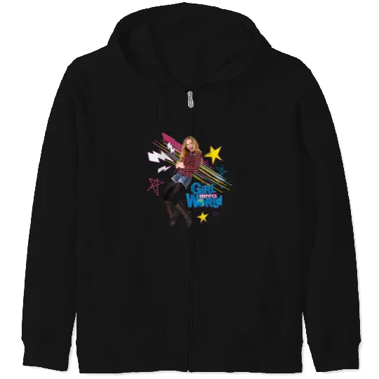 Disneyss Channel Girl Meets World Maya Hart Character Art Zip Hoodies