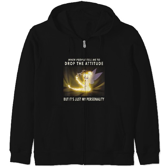 Disneyss Peter Pan Tinker Bell Its Just My Personality Meme Zip Hoodies