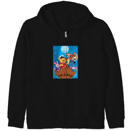 Winnie the pooh , Disney Winnie The Pooh , Winnie The Pooh Family , Merry Christmas Zip Hoodies
