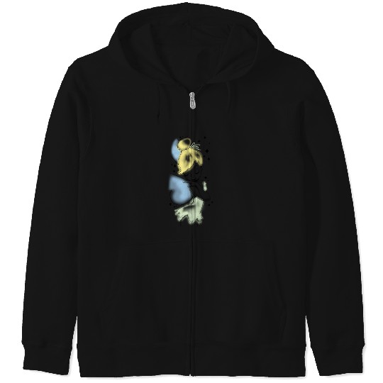 Disney Peter Pan Tinkerbell Airbrush Style Sketch Hoodie Zip Hoodies