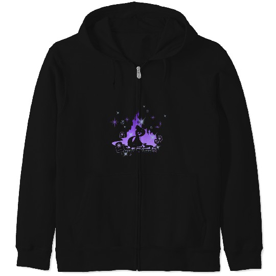 Disney Tangled Rapunzel Silhouette Portrait Graphic Zip Hoodies
