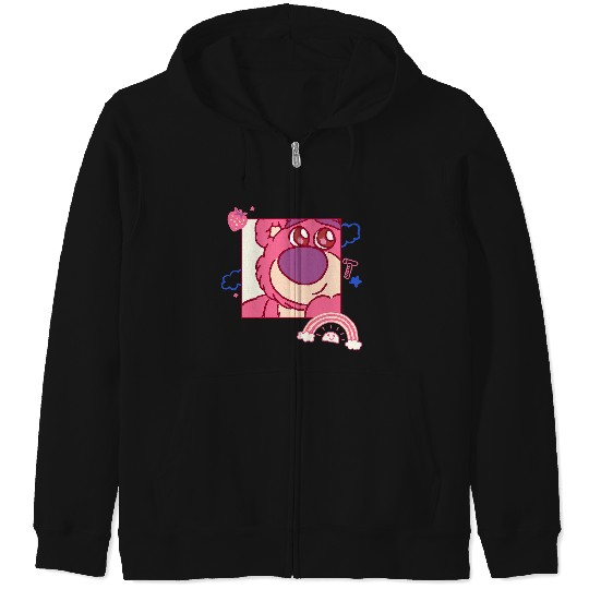Disney and Pixar’s Toy Story Lotso Bear Fluffy Rainbows Cute Zip Hoodies